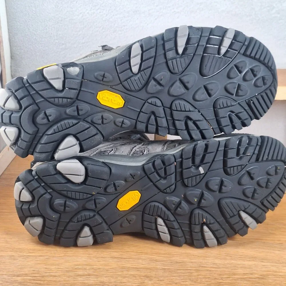 Merrell Moab 3 Mid WP Women's 8 Wide Waterproof Hiking Boots Granite Shoes